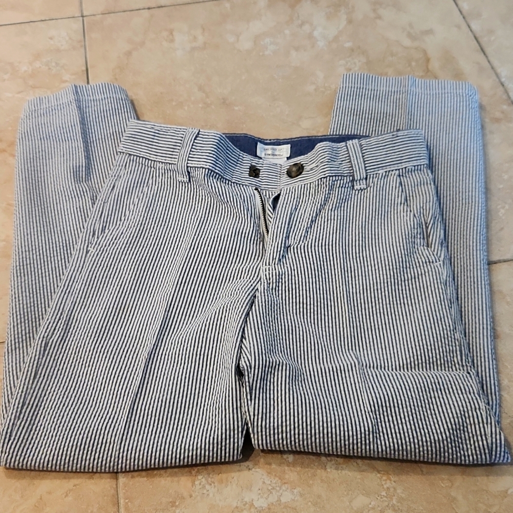 GYMBOREE Dressed Up Boys size 7 Seersucker pants- Excellent condition
